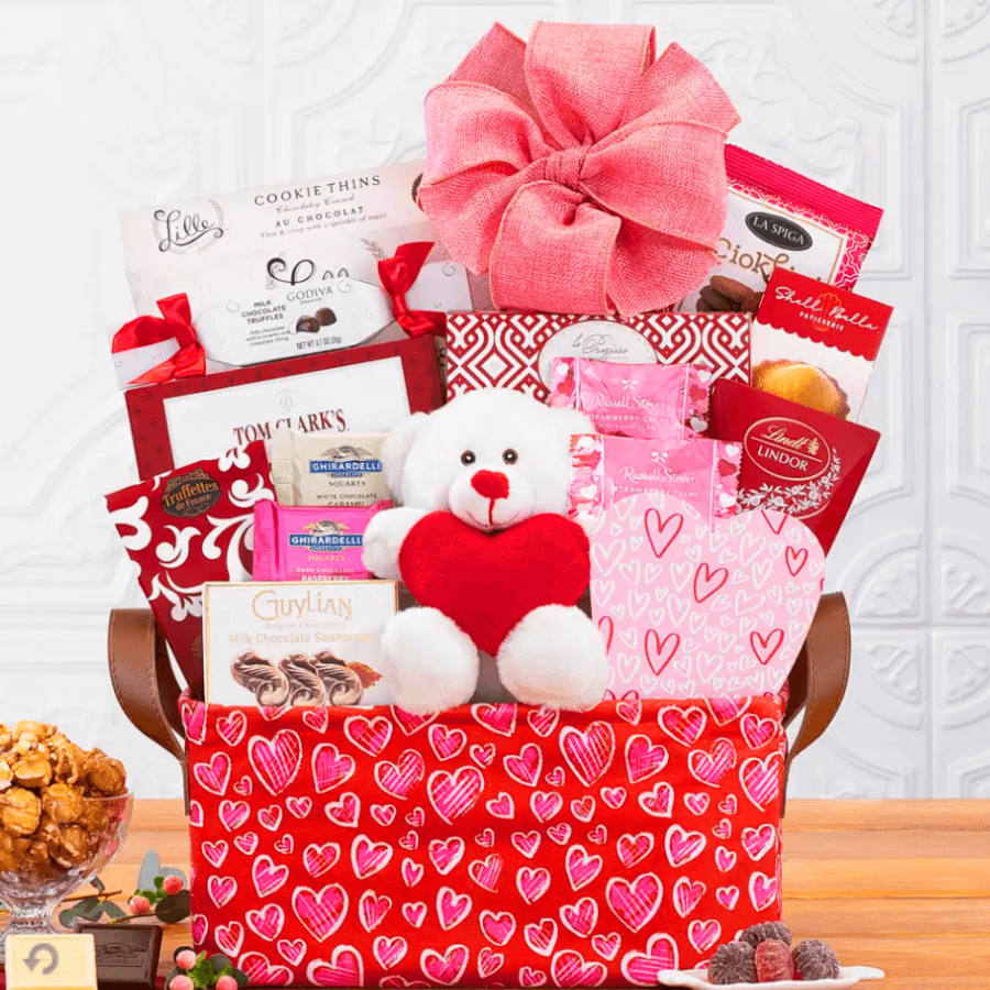 Valentine's Day gift basket