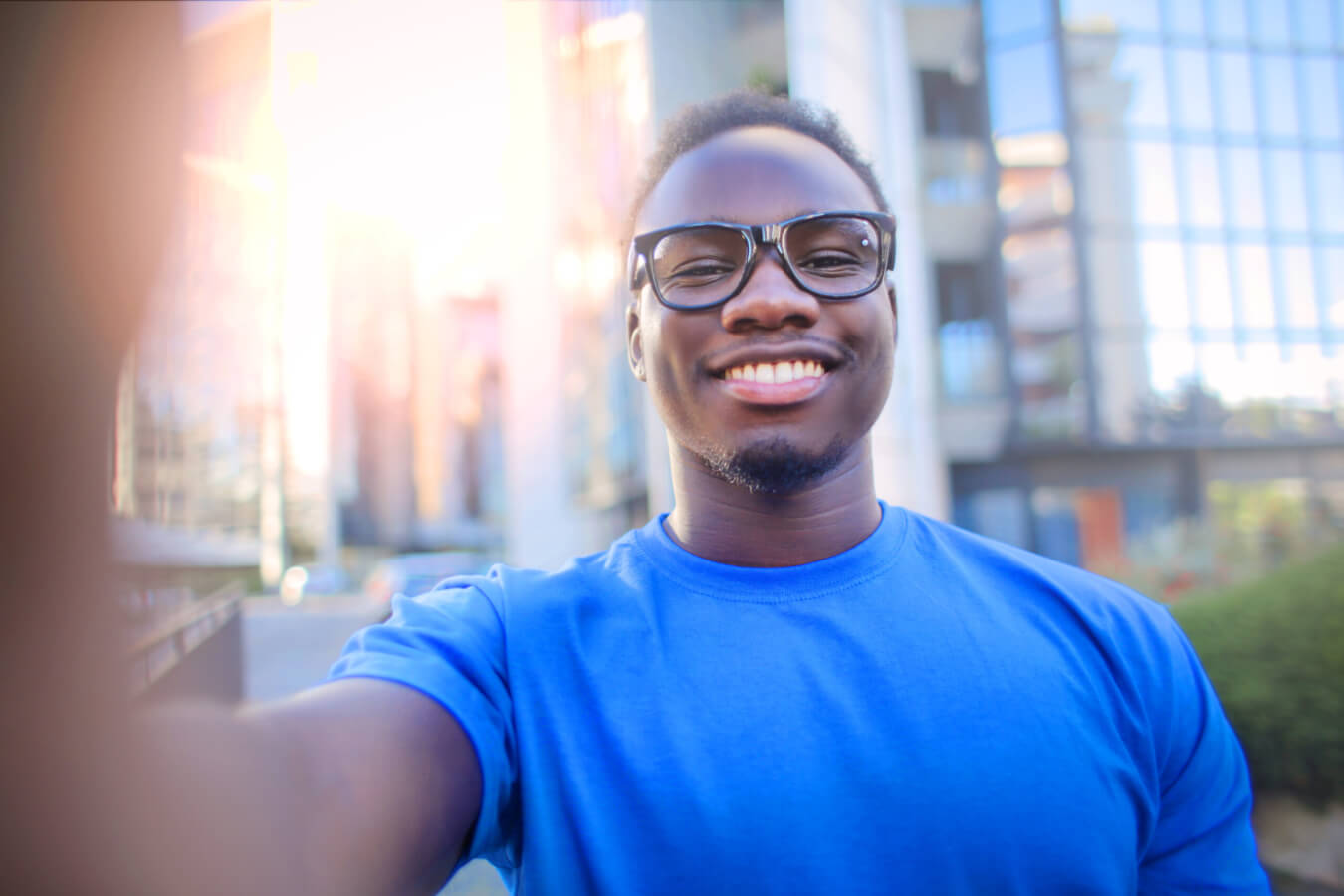 Black guy's selfie