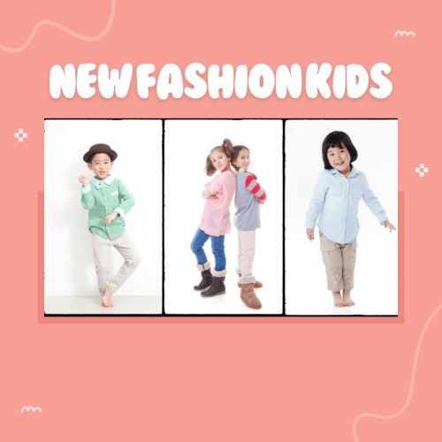 Pink Photo Collage Kids Fashion Sale Instagram Post